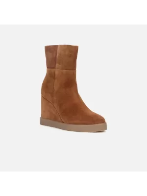 Botine de dama GEOX ELIDEA WEDGE MARO