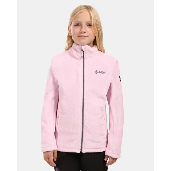  Hanorac fleece pentru fetiță KILPI SKATHI-JG ZJ0208KI ROZ DESCHIS 