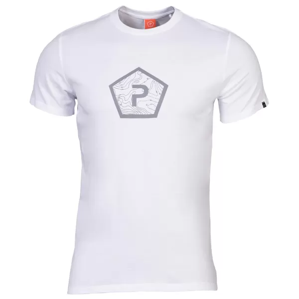  Tricou pentru bărbați PENTAGON SHAPE K09012 ALB 