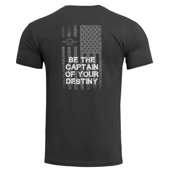  tricou PENTAGON AGERON AMERICAN FLAG K09012 NEGRU 