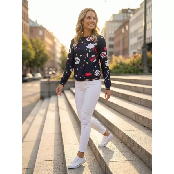  Tricou de damă ALTISPORT GAIA ALBASTRU ÎNCHIS 