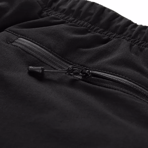  Pantaloni softshell pentru bărbați ALPINE PRO HURF 2 NEGRU 