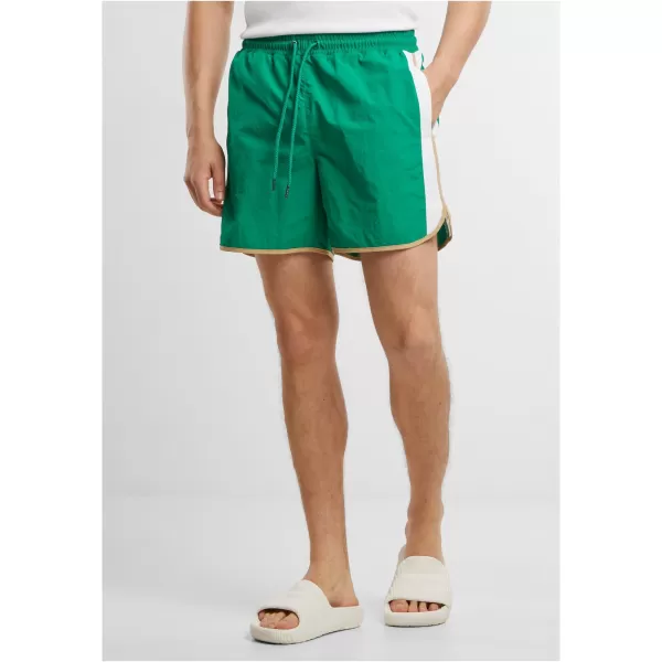  Pantaloni scurți de înot pentru bărbați URBAN CLASSICS TB7348 VERDE BROASCA 