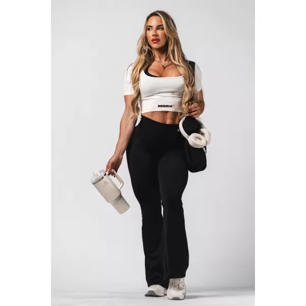  Crop top model fără cusături FLOW SEAMLESS 499 CREAM Nebbia 
