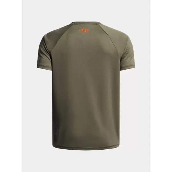  Tricou băieți UNDER ARMOUR UA TECH SPLIT WORDMARK SS 1383010-390 KAKI 