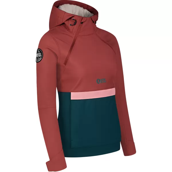  Softshell pentru femei Anorac NORDBLANC NBWSL8275 ROȘU/VERDE 