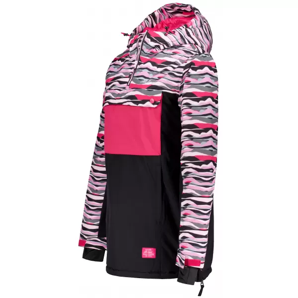  Geaca de iarna dama ALTISPORT GANICE NEGRU/ROZ 