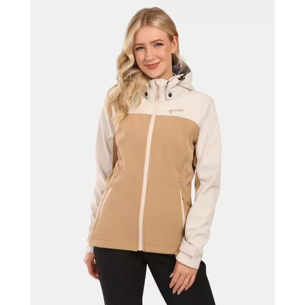  Jachetă softshell pentru femei KILPI RAVIA-W ZL0125KI BEJ 
