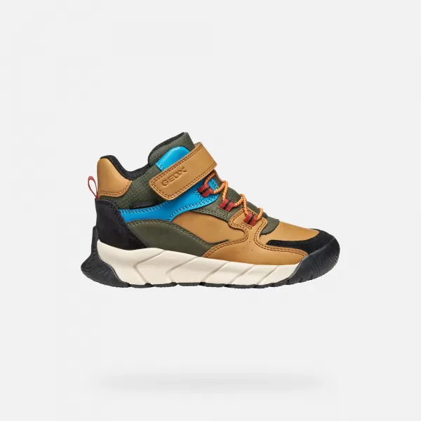  Botine pentru baieti GEOX FLEXYPER PRO J56NBA0ME22C2GA3 MARO DESCHIS 