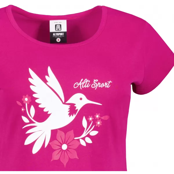  Tricou pentru femei cu mâneci scurte ALTISPORT ALW192122 FUCHSIA RED 