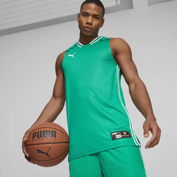  Jersey pentru bărbați PUMA HOOPS TEAM GAME JERSEY 67662806 PEPPER VERDE 