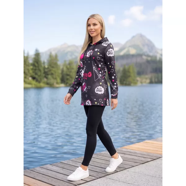  Hanorac de dama ALTISPORT GITA NEGRU 