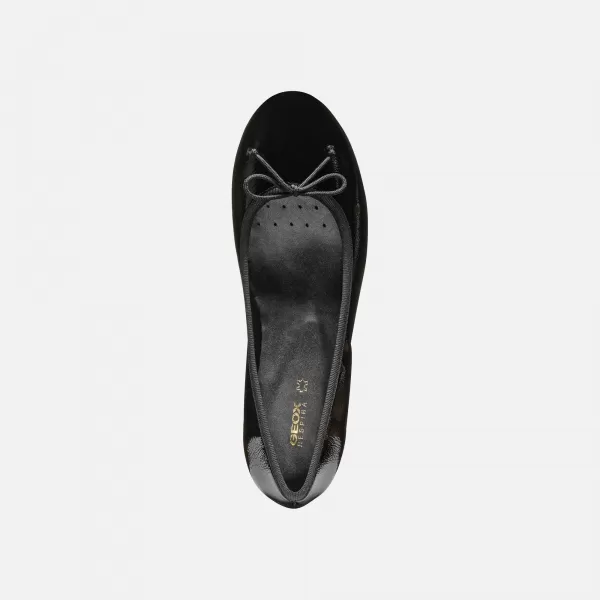  Pantofi de dama cu toc GEOX FLORETIA NEGRU 