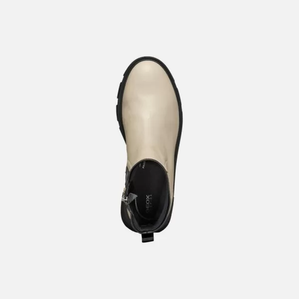  Pantofi de dama cu siret GEOX VILDE CREMOS 