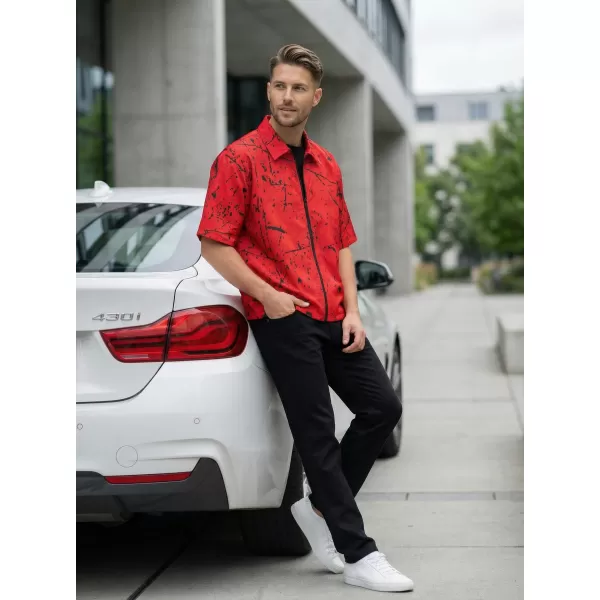  Cămașă premium pentru bărbați ALTISPORT VOJ/ALM034KOS01 ROŞU 