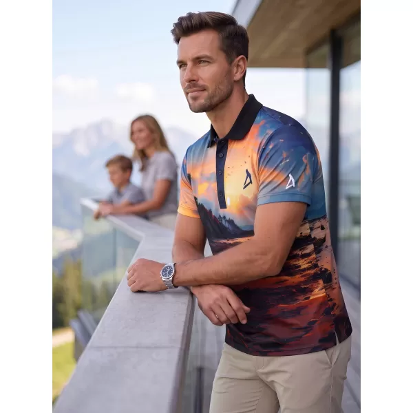 Tricou funcțional pentru bărbați cu guler premium ALTISPORT VOJ/ALM116TR05 BANCAR 