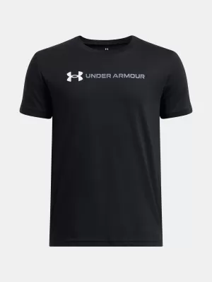 Tricou băieți UNDER ARMOUR UA B LOGO WORDMARK SS 1389963-001 NEGRU