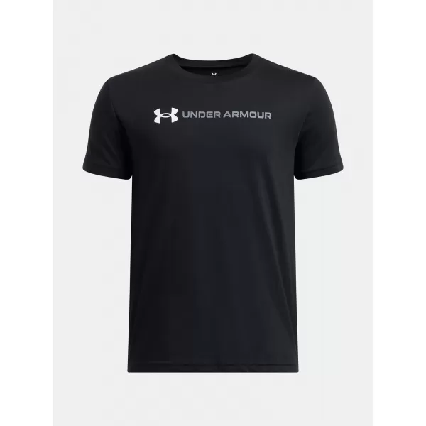  Tricou băieți UNDER ARMOUR UA B LOGO WORDMARK SS 1389963-001 NEGRU 