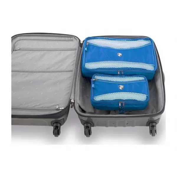  Set de organizatori HEYS ECO PACKING CUBE 5PC SET II ALBASTRU 