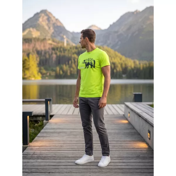 Tricou pentru bărbați cu mâneci scurte ALTISPORT ALM193129 LĂMÂIE VERDE 