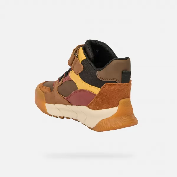  Botine pentru baieti GEOX FLEXYPER PRO BOY B J56NBA0ME22C6FN6 MARO 