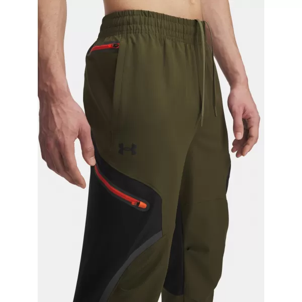 Pantaloni sport pentru bărbați UNDER ARMOUR UA UNSTOPPABLE CARGO PANT 1390256-308 VERDE 