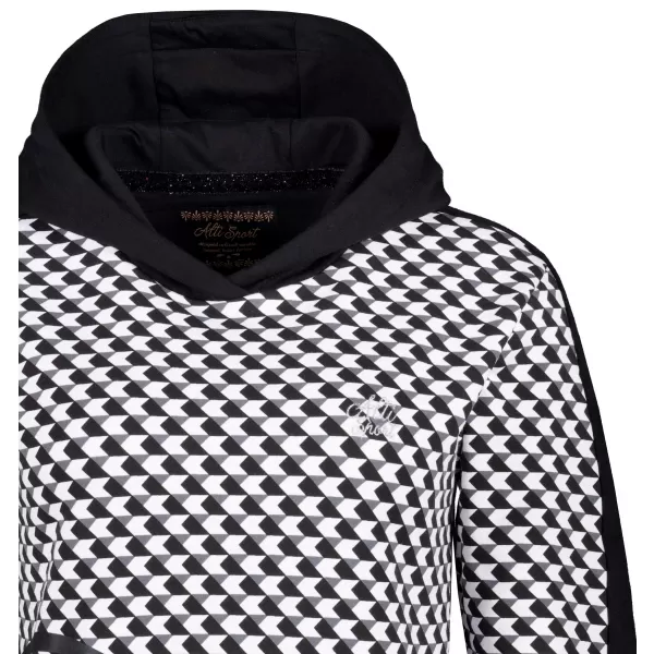  Hanorac de dama ALTISPORT GILL NEGRU/ALB 