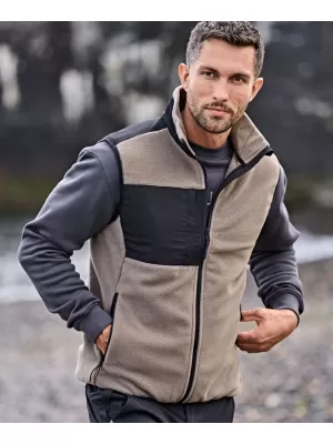 Vesta pentru bărbați TEE JAYS | TJ 9122 VERDE INTENS/NEGRU