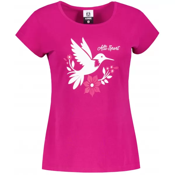  Tricou pentru femei cu mâneci scurte ALTISPORT ALW192122 FUCHSIA RED 