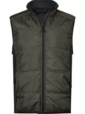 Vesta pentru bărbați TEE JAYS | TJ 9114 VERDE INTENS/NEGRU