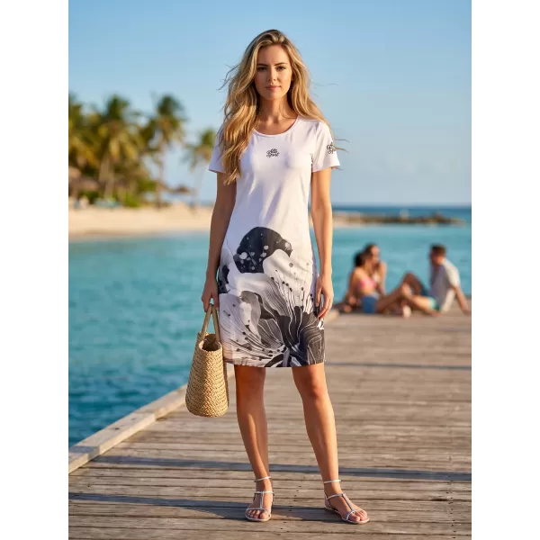  Tricou premium extins pentru femei ALTISPORT VOJ/ALW090SAT02 ALB 