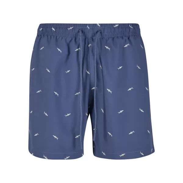  Pantaloni scurți de baie URBAN CLASSICS TB2680 VINTAGE BLUE/FROST MINT 