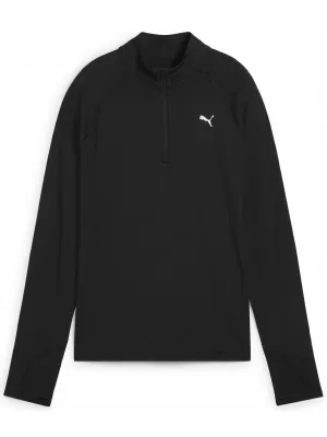 Cămaşă PUMA W RUN VELOCITY CLOUDSPUN 1/4 ZIP 52665001 PUMA NEGRU