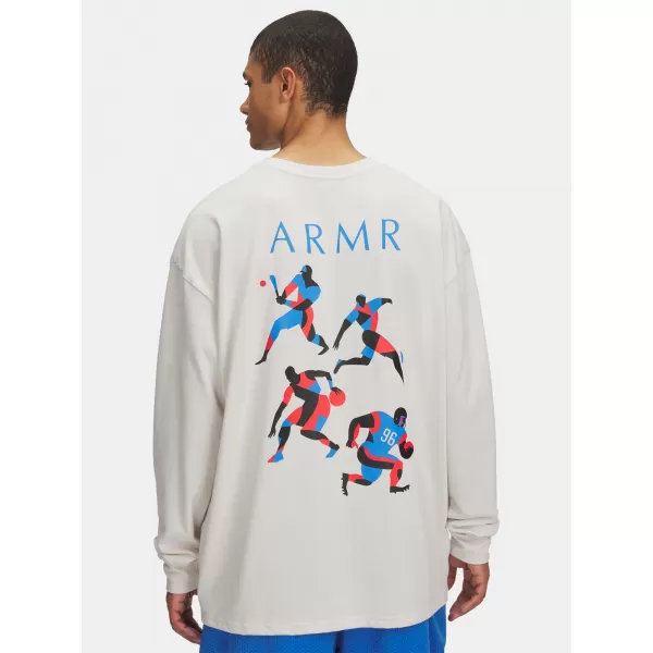  Tricou pentru bărbați UNDER ARMOUR UA HWT MODERN SPORT OS LS 6004885-110 ALB 