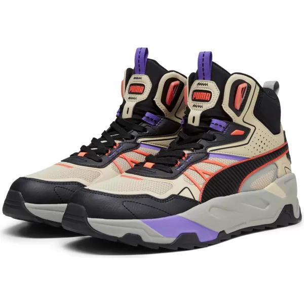  Cizme PUMA TRINITY MID HYBRID 39232703 GRANOLA/CORAL NEGRU/APRINS 