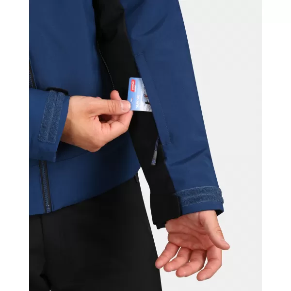  Jachetă de schi pentru bărbați KILPI FLIP-M ZM0113KI ALBASTRU ÎNCHIS 
