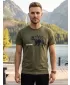 Tricou pentru bărbați cu mâneci scurte ALTISPORT ALM193129 KAKI