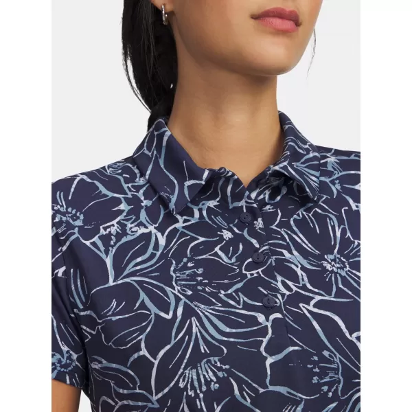  Tricou pentru femei UNDER ARMOUR UA PLAYOFF 3.0 PRINTED POLO 1387148-411 ALBASTRU 