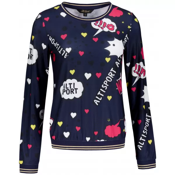  Tricou de damă ALTISPORT GAIA ALBASTRU ÎNCHIS 