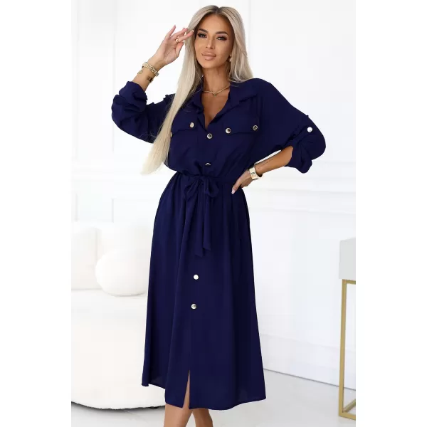  Rochie NUMOCO 531-6 ALBASTRU 
