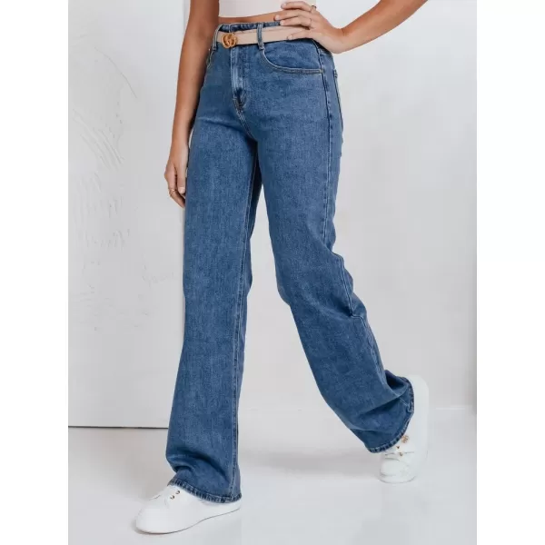  Pantalonii pentru doamne DSTREET UY2770 ALBASTRU 