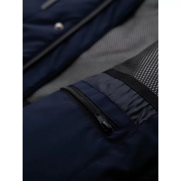  Geacă de iarnă pentru bărbați OMBRE OM-JAHP-0306 ALBASTRU MARIN 