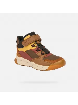 Botine pentru baieti GEOX FLEXYPER PRO BOY B J56NBA0ME22C6FN6 MARO