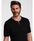 Tricou pentru bărbați OMBRE OM-POSS-0158 NEGRU