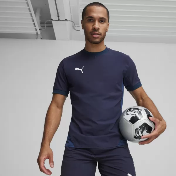 Jersey pentru bărbați PUMA TEAMFINAL JERSEY 70573706 PUMA NAVY/ALB/ALBASTRU PERSAN 