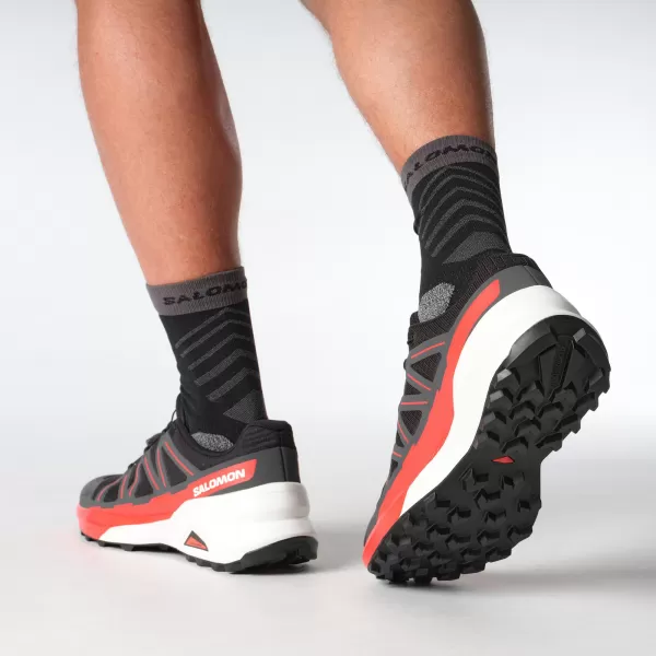  Pantofi pentru bărbați SALOMON SPEEDCROSS PEAK NEGRU/ASFALT/ROSU APRINS 