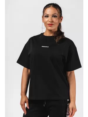 Tricou supradimensionat RESET 491 BLACK Nebbia