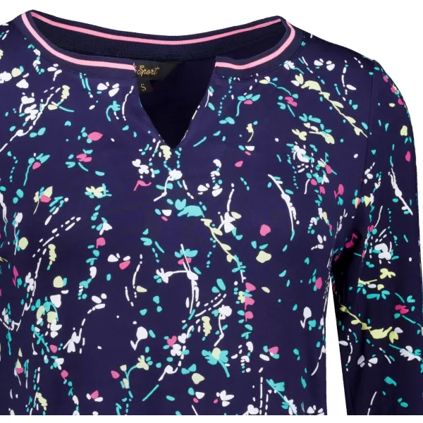  Tricou lung de damă ALTISPORT GUSSIE ALBASTRU ÎNCHIS 