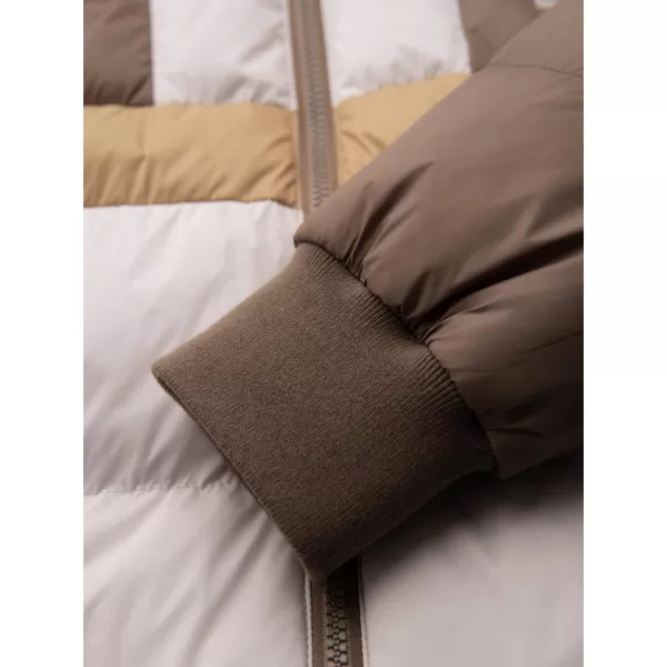  Sacou OMBRE OM-JALP-0296 BEJ ȘI ALB 