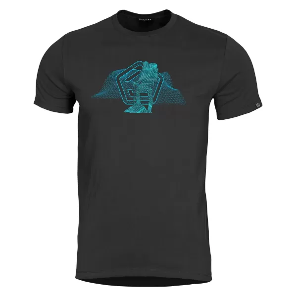  tricou PENTAGON WIREFRAME T-SHIRT K09056 NEGRU 